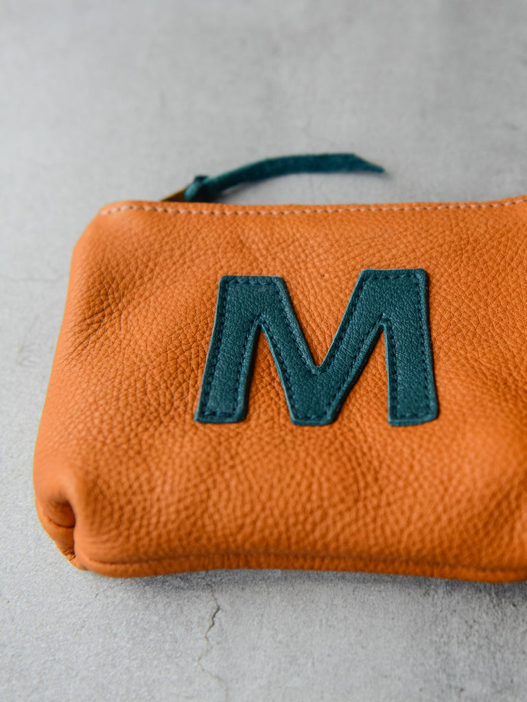 SMALL INITIAL POUCH - OCHRE YELLOW