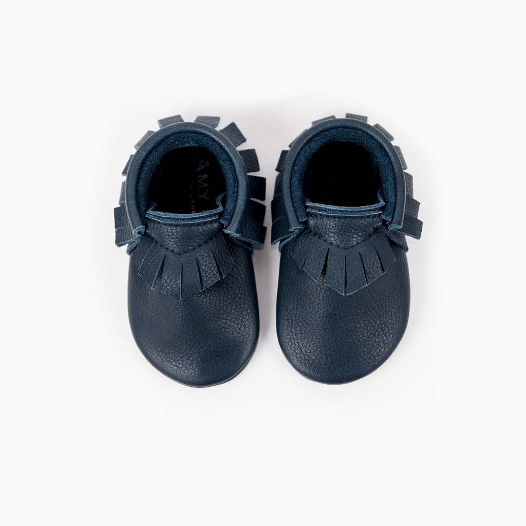 Amy and Ivor Ink classic baby moccasins