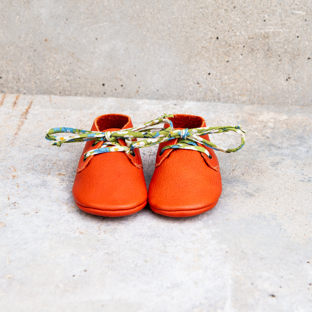 TOMATO TRAVELLERS WITH LIBERTY PRINT LACES