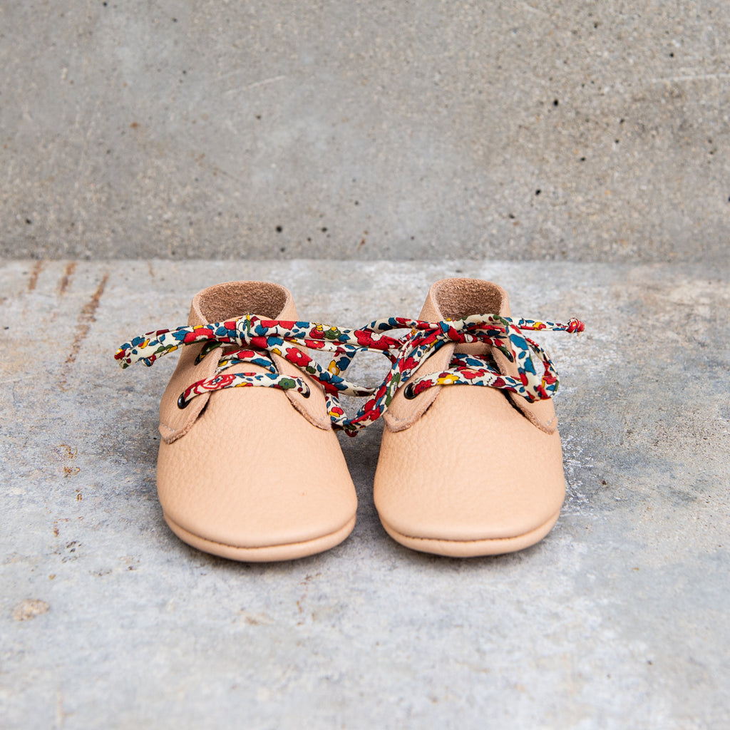 NATURAL TRAVELLERS WITH LIBERTY PRINT LACES